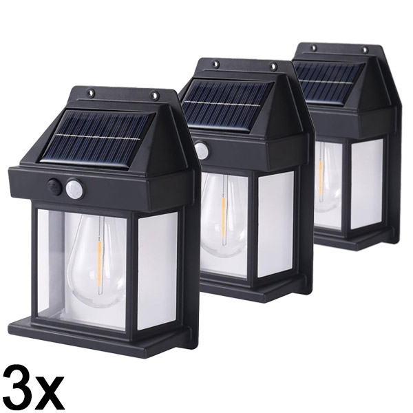 3x Buiten bewegingslicht op zonne-energie | FLUXLAMP