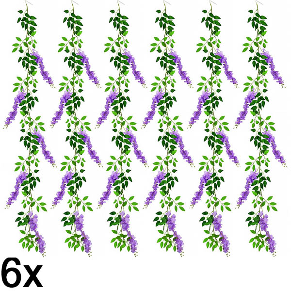 6x Simulatie blauwe regen wijnstok | WISBLOOM