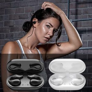 Draadloze oorklem beengeleidingshoofdtelefoon | PROTUNIO