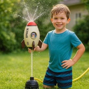 Verfrissende Waterraket voor Kinderen - Draait, Stijgt & Kletsnat - Vanaf 3 Jaar, 5m Slang | FUNLUNCHER